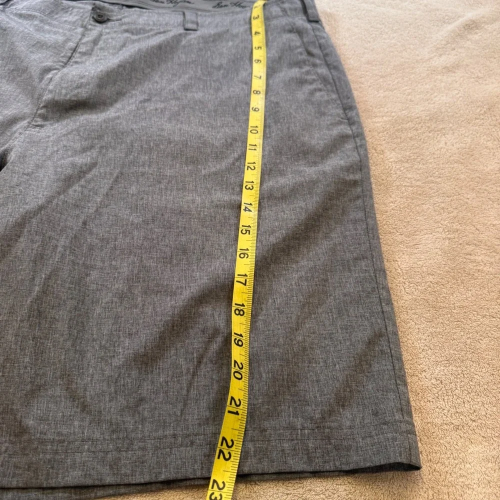 Ben Hogan Golf Shorts Mens Gray Heather Performance Stretch‎ Flat Front Sz 42